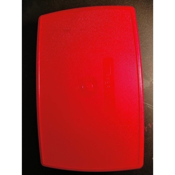 Tupperware Vintage Stow-N-Go Organization Container Set Red  (C6) - Picture 6 of 11